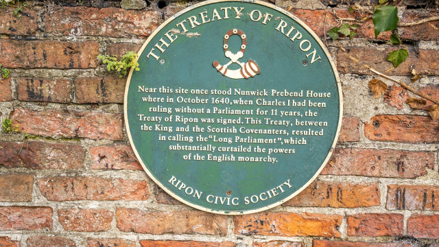 The Treaty of Ripon Plaque